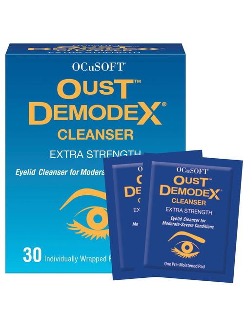 Load image into Gallery viewer, Oust Demodex Cleanser Pre-Moistened Pads 30ct
