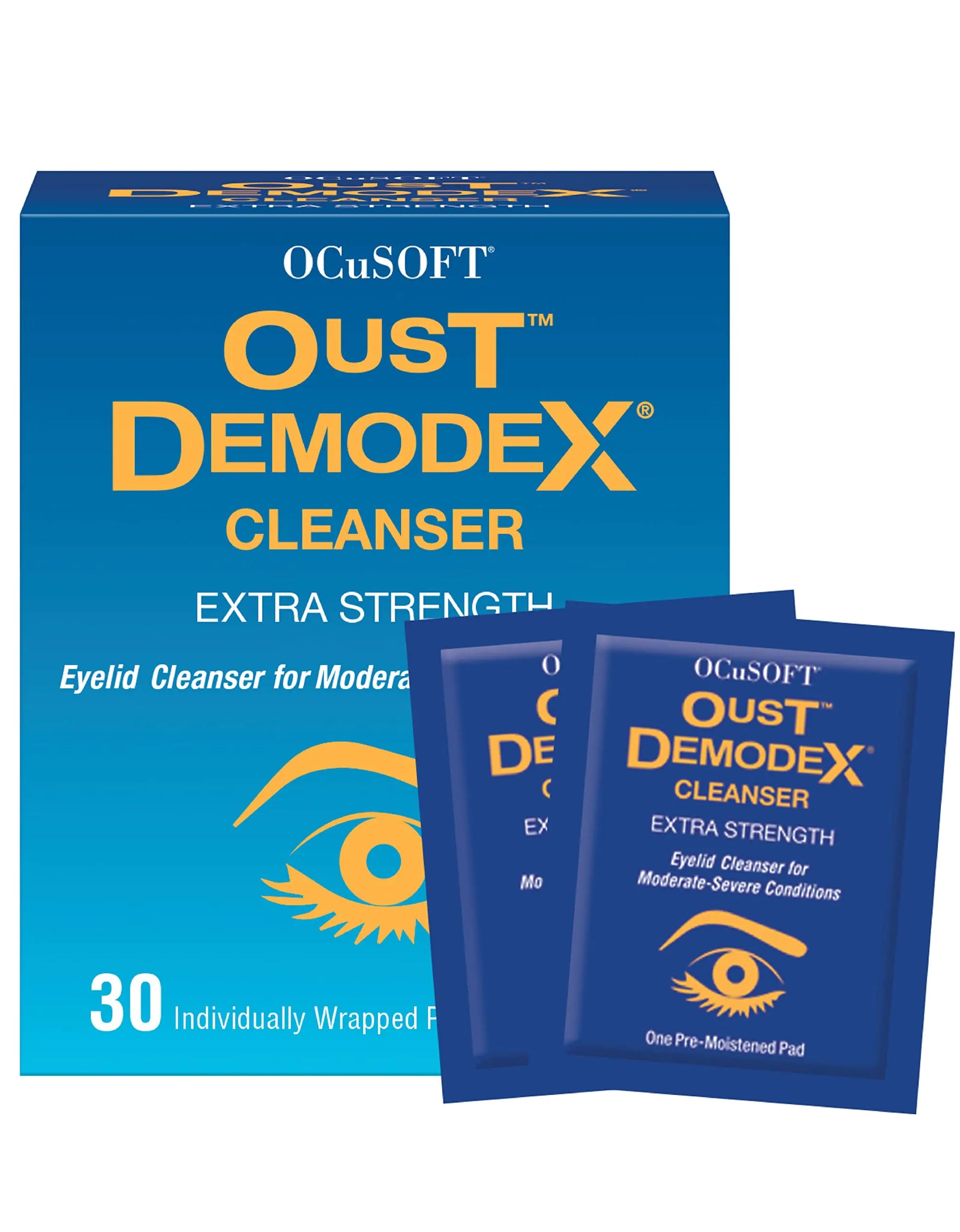 Oust Demodex Cleanser Pre-Moistened Pads 30ct