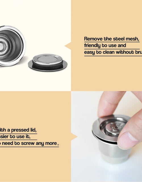 Load image into Gallery viewer, Stainless Steel Refillable Coffee Capsule and Accessories
