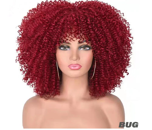 Load image into Gallery viewer, Curly Wig With Bangs
