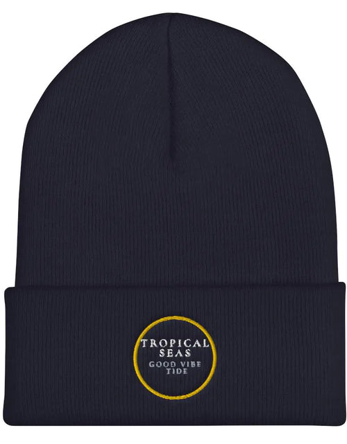Load image into Gallery viewer, Tropical Seas Cuffed Beanie
