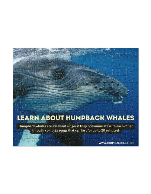 Load image into Gallery viewer, Humpback Whales Fun Fact Jigsaw puzzle
