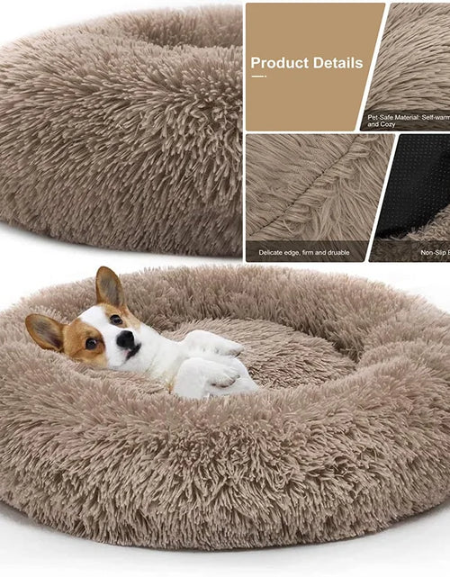 Load image into Gallery viewer, Pet Dog Bed Comfortable Donut Cuddler
