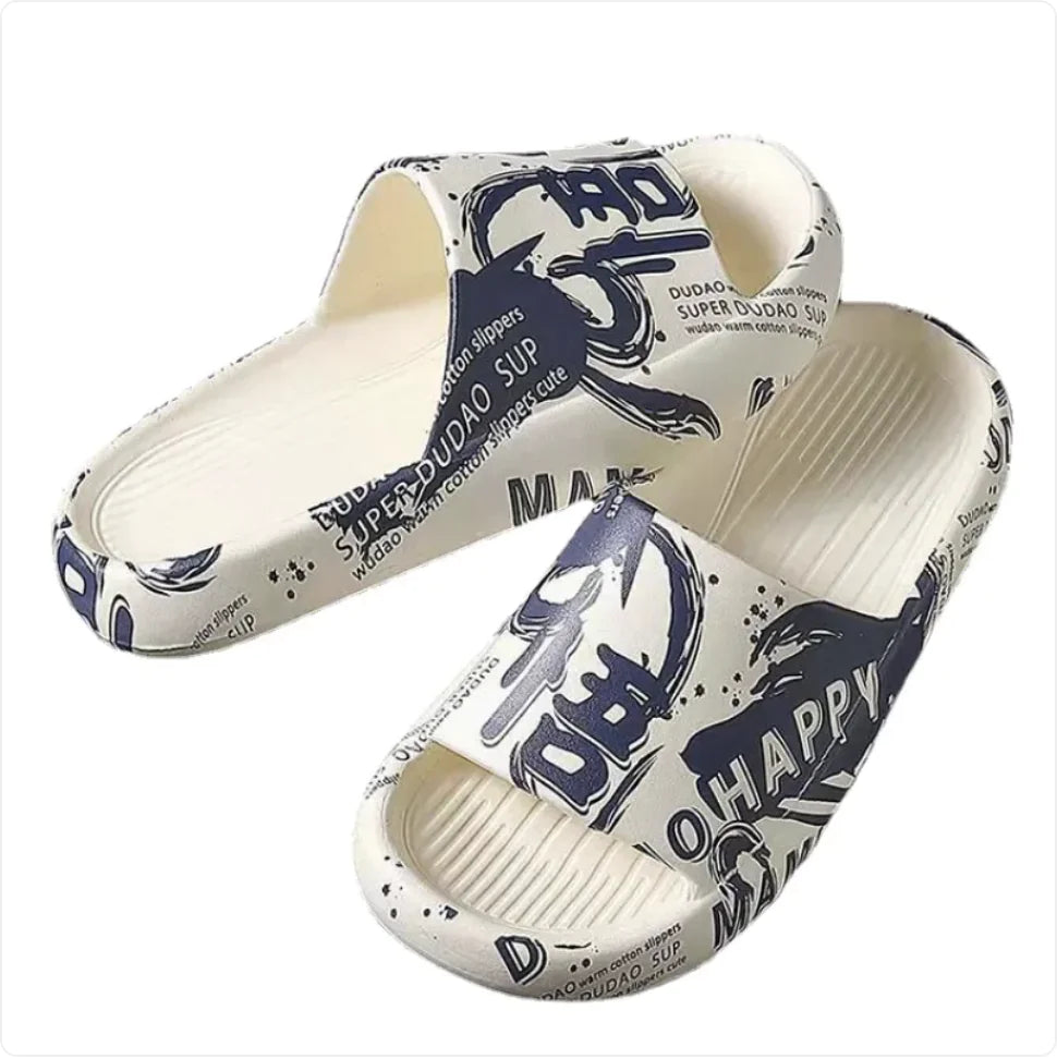 Men's Thick Sole Comfort Slippers for Home
