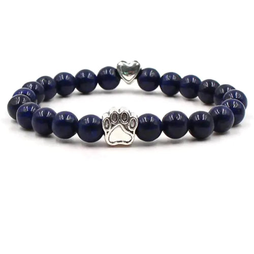Load image into Gallery viewer, Pet Footprint Stone Bracelets
