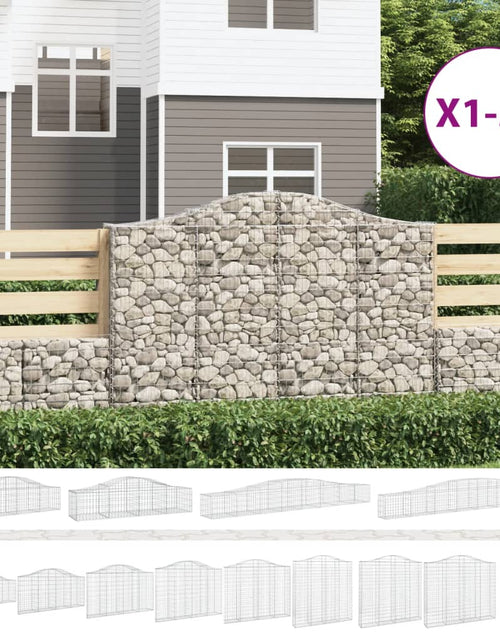 Load image into Gallery viewer, vidaXL Gabion Basket Arched Gabion Basket Planter for Flower Galvanized Iron
