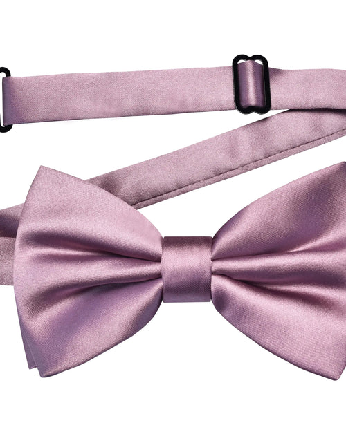 Load image into Gallery viewer, Branduce Solid Color Pre-tied Bow Tie Quality Adjustable Bowtie for Men Party Wedding Dusty Rose

