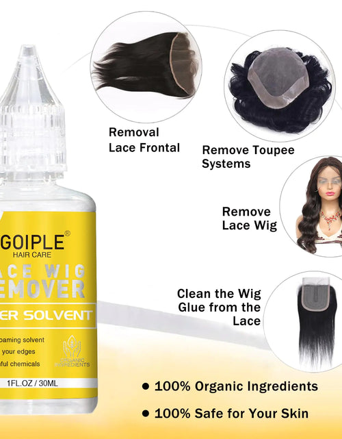 Load image into Gallery viewer, Wig Glue 1.28OZ, Waterproof Lace Front Wig Glue for Wigs with Tools and Hair Wax Stick (Wig Glue/Wig Glue Remover/Hair Wax Stick/Edge Control Wax/Elastic Band/Hair Dual Drush) flower scent-6pcs
