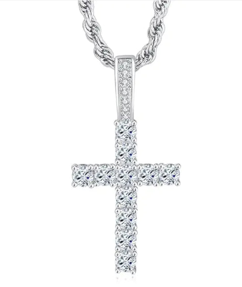 Load image into Gallery viewer, Hip Hop Cross Necklace

