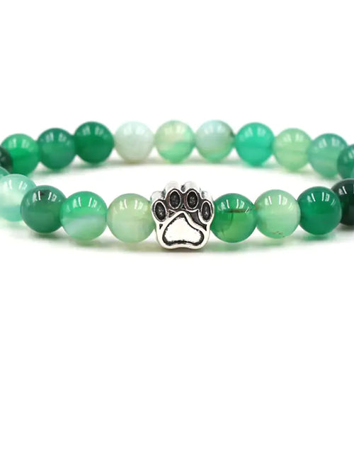 Load image into Gallery viewer, Pet Footprint Stone Bracelets
