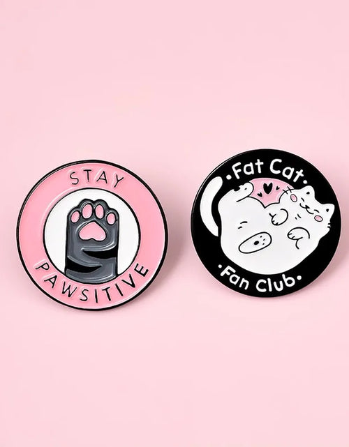 Load image into Gallery viewer, Cats Club Cat Badge Brooches
