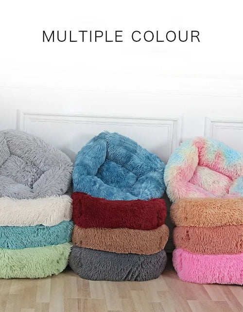 Load image into Gallery viewer, Plush Square Cat Bed: Warm Winter Pet Nest for Small Dogs and Cats
