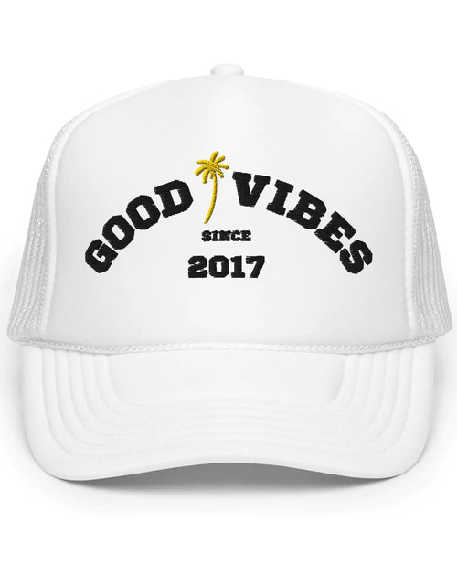 Load image into Gallery viewer, Beachy Good Vibes Foam Trucker Hat
