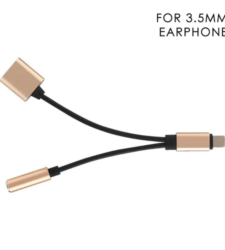 Dual Music & Charging Adapter