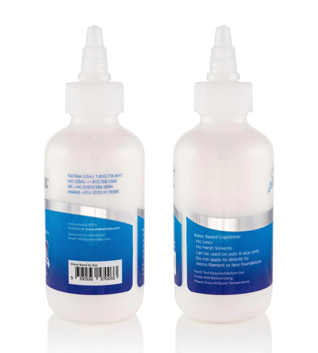 GHOSTBOND XL Hair Replacement Adhesive 5oz- Invisible Wig Bonding Glue: Water & Oil-Resistant, Non-Toxic, Light Hold for Secure and Natural-Looking Poly and Lace Hairpiece, Wigs & Toupee Systems 5 Ounce (Pack of 1) White