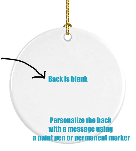 Poodle Cat #1 Cat Christmas Ceramic Ornament