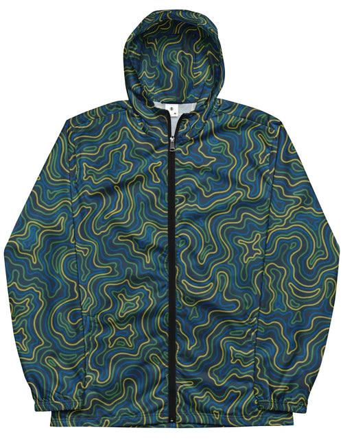 Load image into Gallery viewer, Men’s Tropical Electric Coral Windbreaker
