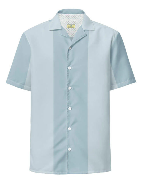 Load image into Gallery viewer, Mako Blue Button Shirt: Dive into Coastal Elegance!
