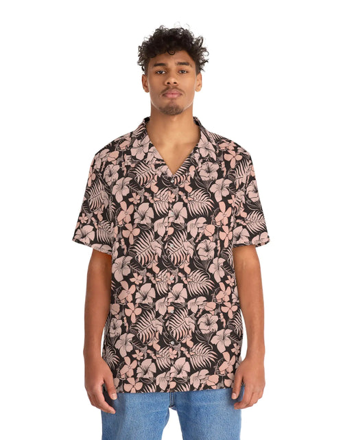 Load image into Gallery viewer, Men&#39;s Pink Floral Hawaiian Shirt
