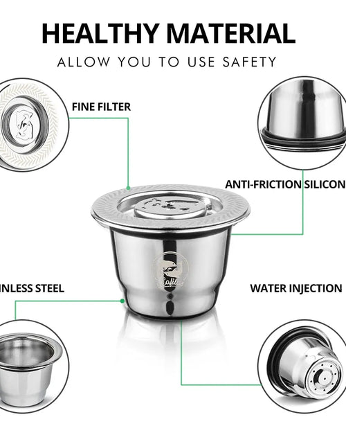 Load image into Gallery viewer, Stainless Steel Refillable Coffee Capsule and Accessories
