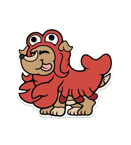 Lobster Dog Sticker