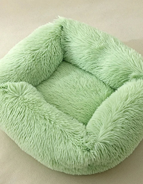 Load image into Gallery viewer, Plush Square Cat Bed: Warm Winter Pet Nest for Small Dogs and Cats
