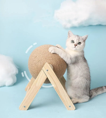 Cat Scratching Ball