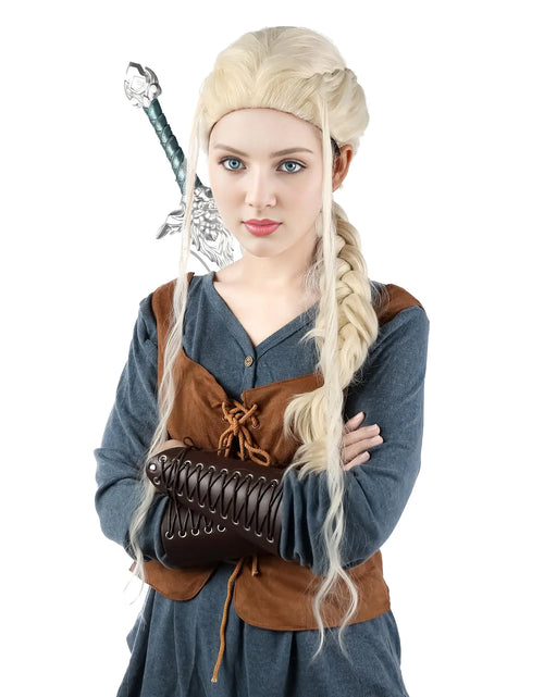 Load image into Gallery viewer, Old Lady Wig And Glasses Grey Wig Short Cosplay Grandma Wig Costume For Women Gray Old Lady
