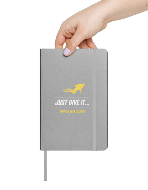 Load image into Gallery viewer, &quot;Just Dive It&quot; Hardcover Bound Dive Log
