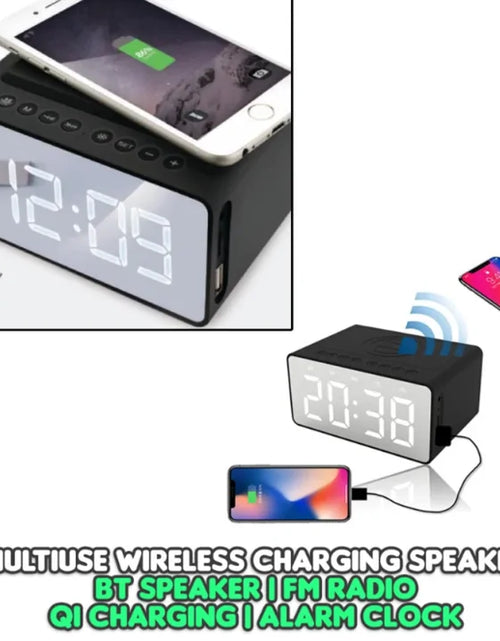 Load image into Gallery viewer, Multi-Use Wireless Charging Speaker
