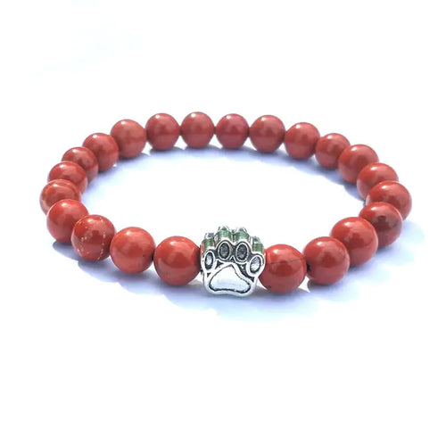 Load image into Gallery viewer, Pet Footprint Stone Bracelets
