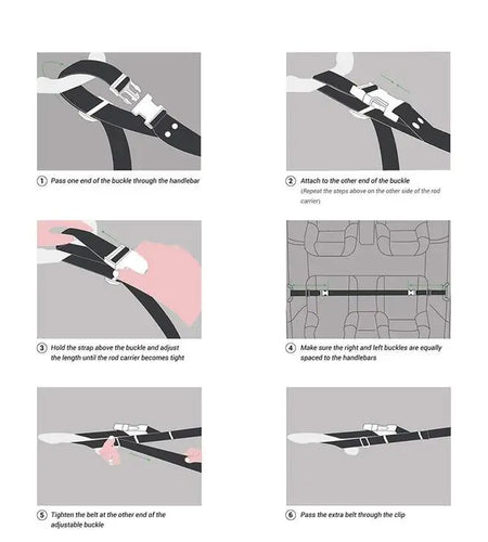Fishing Rod Rack Holder Strap Storage Car