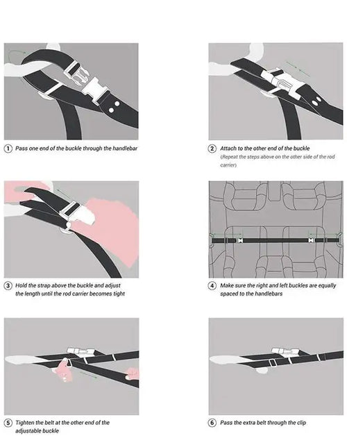 Load image into Gallery viewer, Fishing Rod Rack Holder Strap Storage Car
