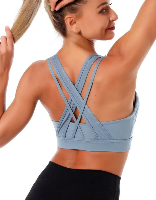 Load image into Gallery viewer, Kaminsky Women Push Up Sexy Back Sport Gathered Bra
