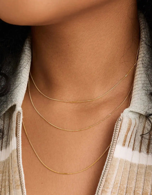 Load image into Gallery viewer, Gold Dainty Baby Curb Chain
