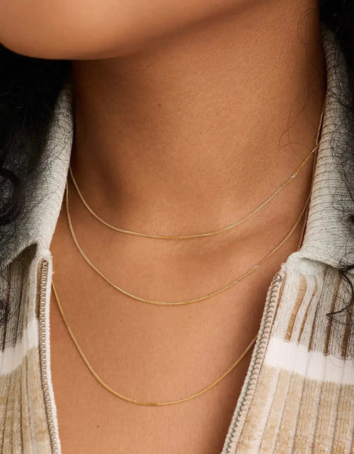 Load image into Gallery viewer, Gold Dainty Baby Curb Chain
