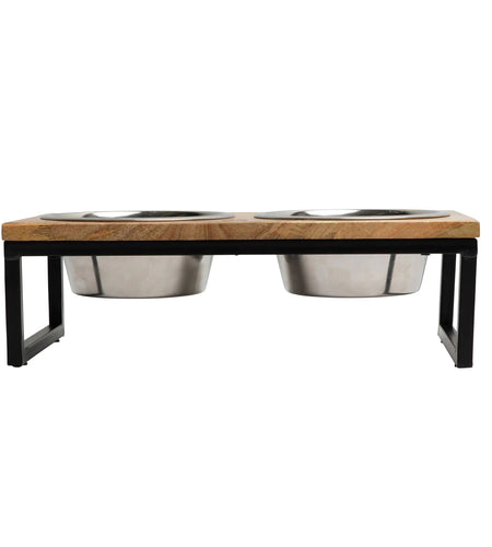 Wood & Metal Elevated Feeder