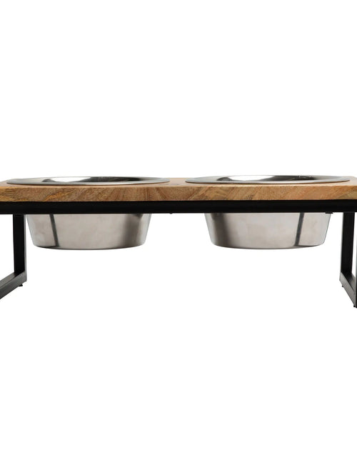 Load image into Gallery viewer, Wood &amp; Metal Elevated Feeder
