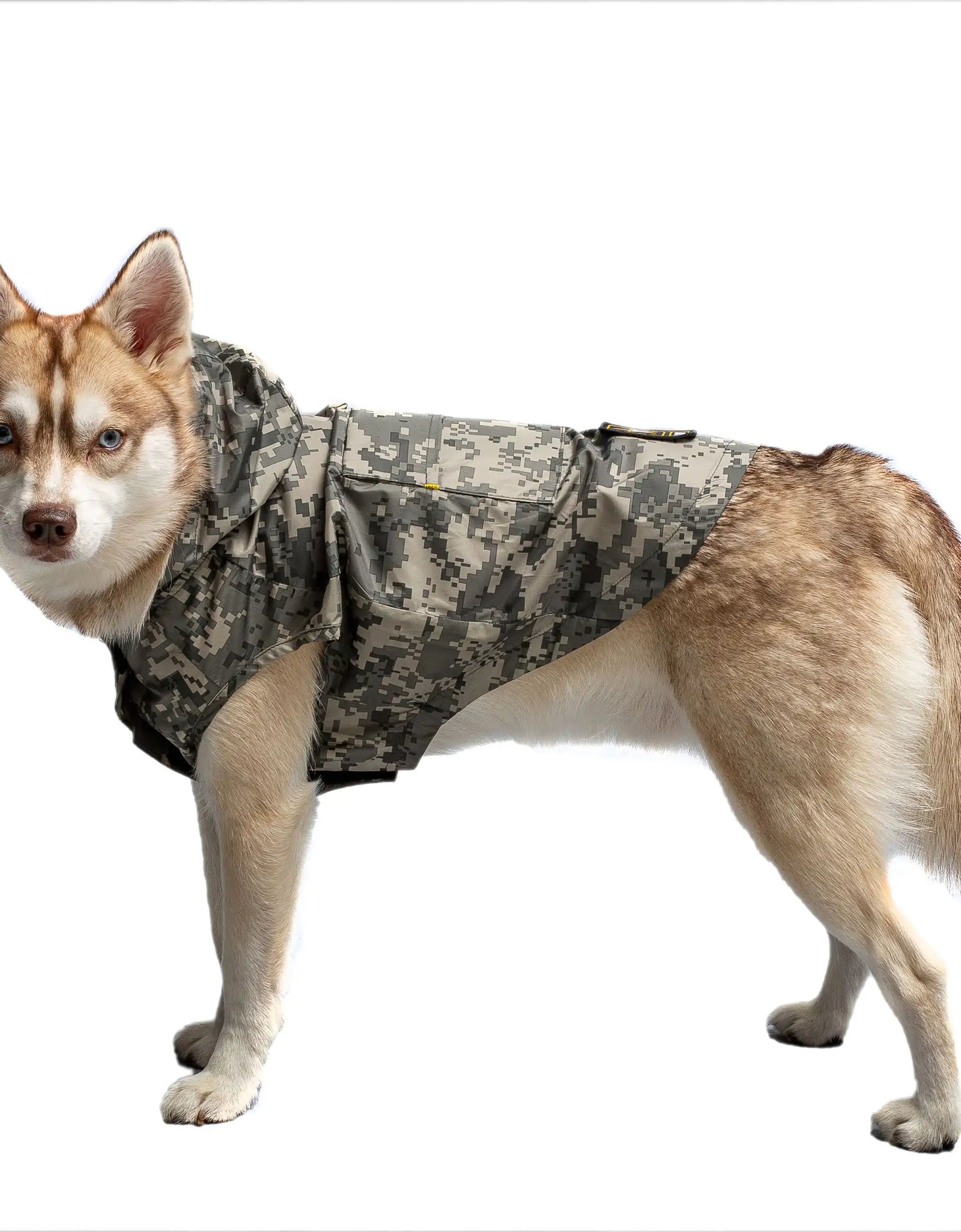 Camo Packable Dog Raincoat