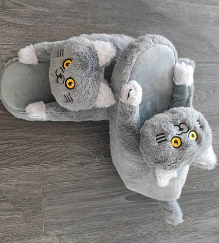 Cuddly Hug Cat Slippers