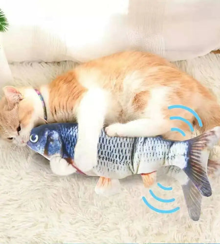 Cats USB Charger Interactive Toy Fish
