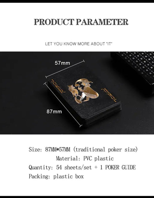 Load image into Gallery viewer, Black Gold Playing Cards

