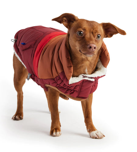 Retro Puffer - Dark Red