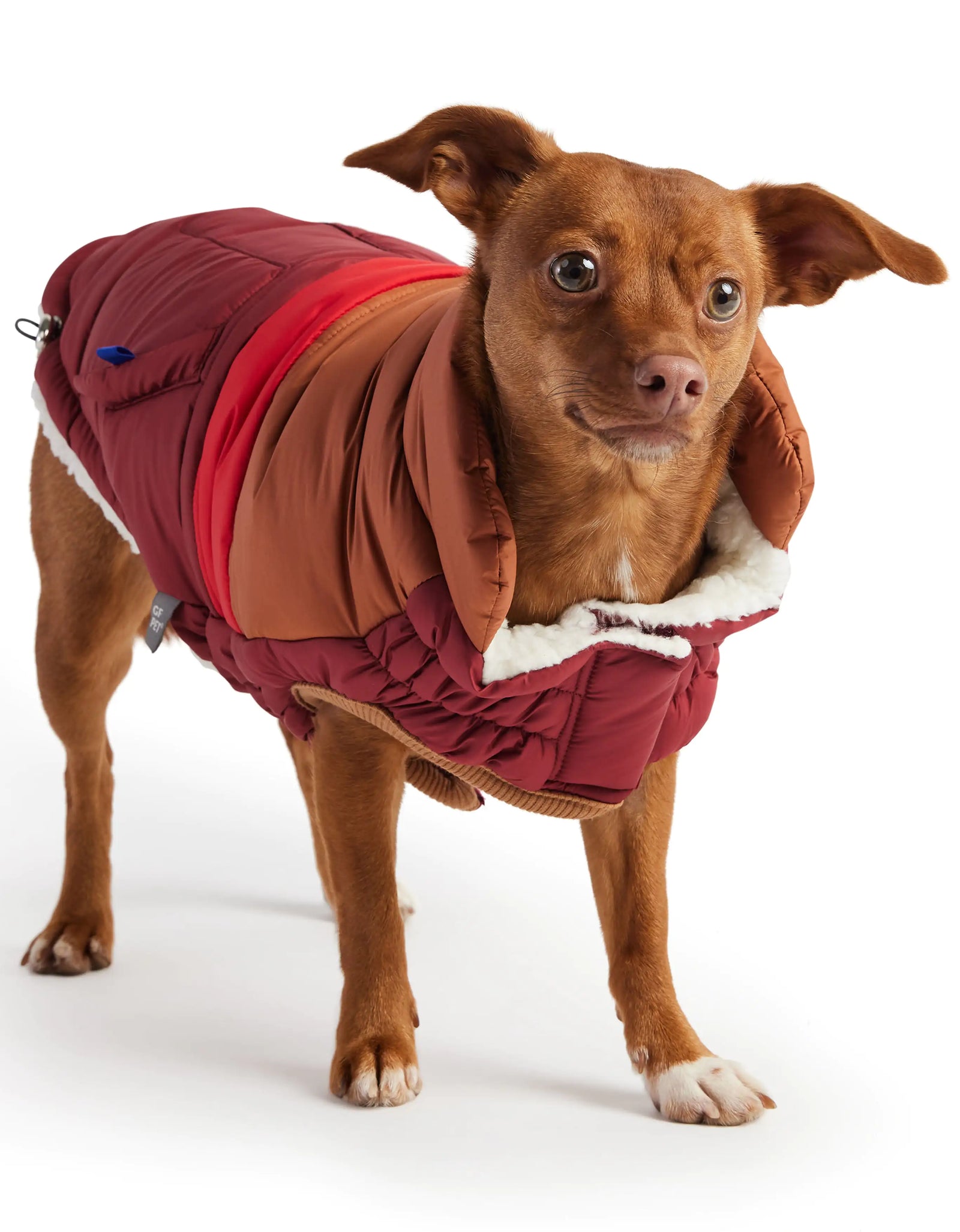 Retro Puffer - Dark Red