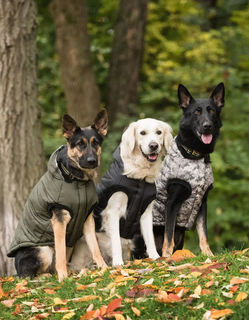 Load image into Gallery viewer, Dark Camo Army Dog Parka
