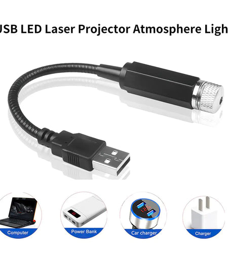 Mini LED Car Night Light Roof Projector