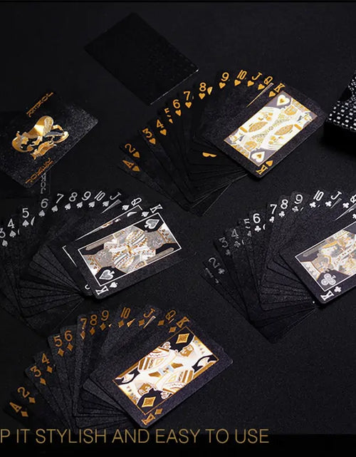 Load image into Gallery viewer, Black Gold Playing Cards

