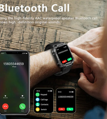 Outdoor Military Smart Watch Men