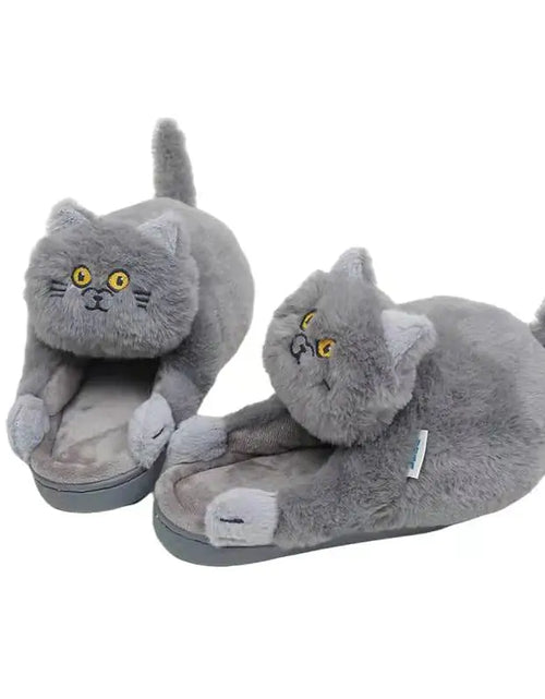 Load image into Gallery viewer, Cuddly Hug Cat Slippers
