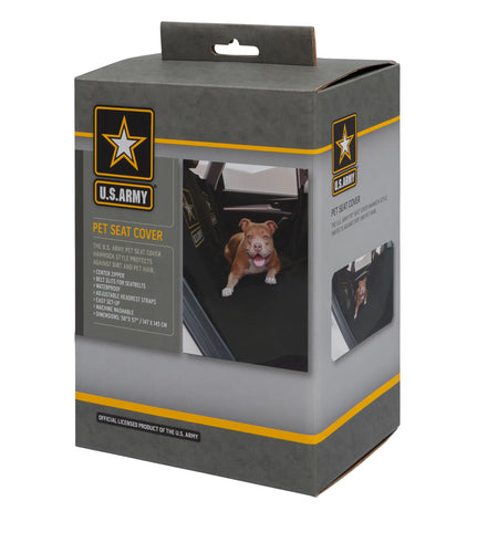 US Army Car Seat Pet Hammock Cover  - Dark Camo